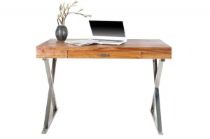 BIROU 120CM, DESIGN VINTAGE, GRACE, COD 35715, DIN LEMN MASIV DE TRANDAFIR - Img 6