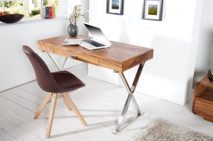 BIROU 120CM, DESIGN VINTAGE, GRACE, COD 35715, DIN LEMN MASIV DE TRANDAFIR