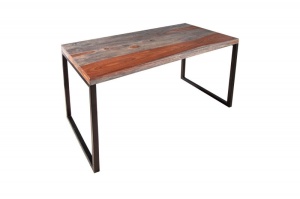 BIROU/ CONSOLA, ELEMENTS 118CM, LEMN MASIV SHEESHAM, COD 40280 DESIGN RETRO - Img 6
