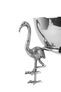 BOL DECORATIV FLAMINGO, ARGINTIU, STIL MODERN, B2 - Img 5
