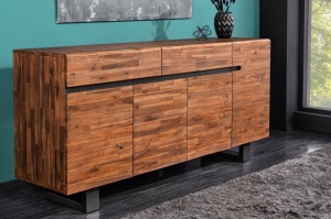 BUFET 170CM, GENESIS, DIN LEMN MASIV DE SALCAM SI METAL, ARTIM GROUP SELECTION - Img 2