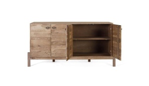 BUFET 180CM, NATURAL, LEMN MASIV DE ACACIA, PRODUS REALIZAT MANUAL GINER Y COLOMER - Img 3