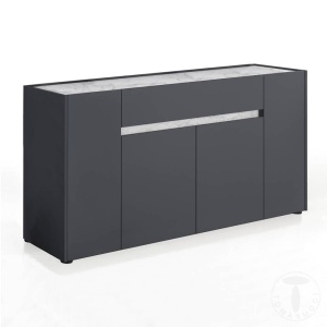 BUFET 4 USI 172CM, TONYA, COD 3676, STIL MODERN, REALIZATA DIN PANOURI ECO DIN LEMN - Img 1