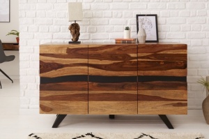 BUFET LIVING, AMAZONAS 150CM, LEMN MASIV DE SHEESHAM SI METAL, ARTIM GROUP SELECTION