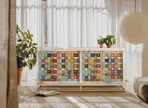 BUFET LIVING, ARTIM 1206, DIN LEMN DE MANGO, MULTICOLOR, ARTIM GROUP SELECTION