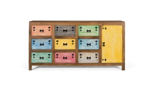BUFET LIVING, ARTIM 1902, DIN LEMN DE MANGO SI METAL, ARTIM GROUP SELECTION