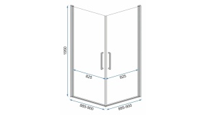 CABINA DE DUS REA RUBIK 90X90CM, DIN STICLA SECURIZATA, CALITATE SUPERIOARA - Img 7