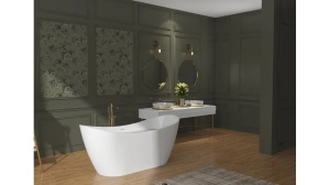 CADA FREESTANDING KERRANO, 150 CM, ALB, DIN ACRIL, CALITATE SUPERIOARA