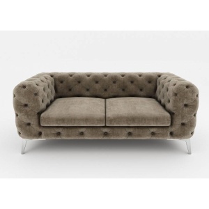 CANAPEA 2 LOCURI, CHESTERFIELD, DIN STOFA DE CALITATE, 185CM, CULOARE PERSONALIZATA - Img 6