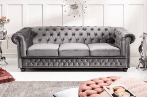 CANAPEA CHESTERFIELD, 205CM, COD 40482, CATIFEA, DESIGN CLASIC - Img 3