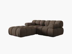 CANAPEA/COLTAR MODULAR BELLIS, 3 LOCURI, 188 CM, MARO 40, TAPITERIE DIN CATIFEA 3D, DESIGN DEOSEBIT - Img 2