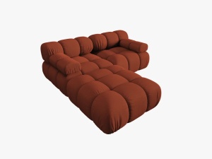 CANAPEA/COLTAR MODULAR BELLIS, 3 LOCURI, 188 CM, SCORTISOARA 44, TAPITERIE DIN CATIFEA 3D, DESIGN DEOSEBIT - Img 6