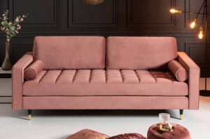 CANAPEA DEOSEBITA 225CM, DIN CATIFEA ROZ ANTICHIZAT, ARTIM GROUP SELECTION