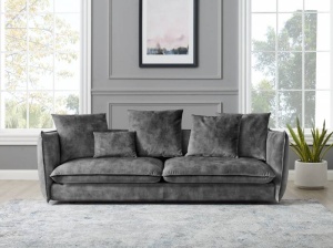 CANAPEA DEOSEBITA, COCOONIG 225CM, CATIFEA GRI, COD 43441, DESIGN RETRO