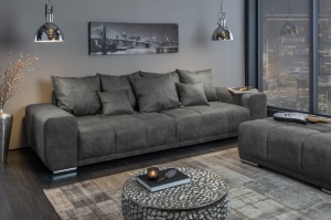 CANAPEA ELEGANCIA 280 CM, 40479, MICROFIBRA GRI ANTIC STIL MODERN