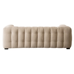 CANAPEA ELEGANTA 3 LOCURI, ARTIM MEBLE, MATERIAL TEXTIL SI LEMN, CULOARE CREM, STIL MODERN - Img 6