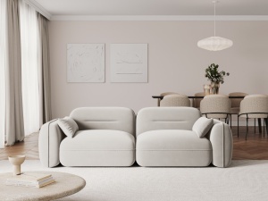 CANAPEA ELEGANTA 3 LOCURI, SYDNEY, BEIGE DESCHIS, MATERIAL CATIFEA, ARTIM GROUP SELECTION