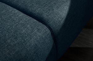 CANAPEA EXTENSIBILA 210CM, BELLEZZA 208CM ALBASTRA, COD 40025 , ASPECT RETRO - Img 5