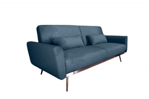 CANAPEA EXTENSIBILA 210CM, BELLEZZA 208CM ALBASTRA, COD 40025 , ASPECT RETRO - Img 7