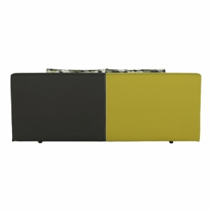 CANAPEA EXTENSIBILA SPIKER, GRI/VERDE, DIN TEXTIL, STIL MODERN, TK - Img 3