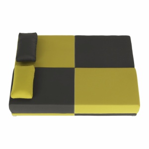CANAPEA EXTENSIBILA SPIKER, GRI/VERDE, DIN TEXTIL, STIL MODERN, TK - Img 7