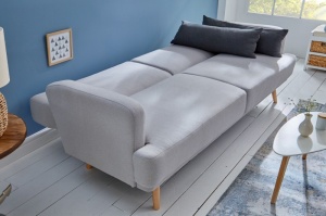 CANAPEA EXTENSIBILA, STUDIO, STOFA FINA GRI, 210CM, STIL SCANDINAV, ARTIM GROUP SELECTION - Img 4