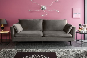 CANAPEA FAMOUS II 210 CM DIN CATIFEA GRI ARGINTIE 40084 STIL MODERN - Img 2