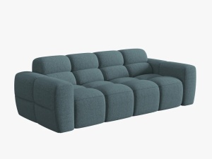 CANAPEA LISA, 3 LOCURI, 216 CM, ALBASTRU DESCHIS 76, TAPITERIE DIN STOFA, DESIGN DEOSEBIT