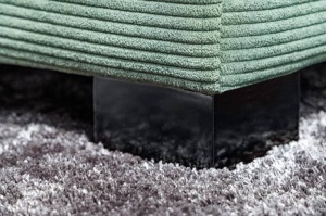 CANAPEA, LOUNGER 220CM, STRUCTURA DE LEMN SI STOFA, VERDE/NEGRU, COD 43758, MODEL DEOSEBIT - Img 6