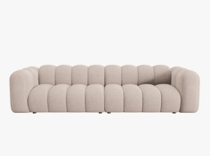 CANAPEA LUPIN, 4 LOCURI, 288 CM, BEJ 30, TAPITERIE CHENILLE, DESIGN DEOSEBIT - Img 2