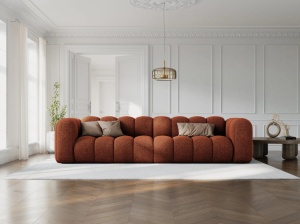 CANAPEA LUPIN, 4 LOCURI, 288 CM, SCORTISOARA 44, TAPITERIE CHENILLE, DESIGN DEOSEBIT