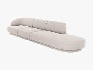 CANAPEA MILEY DREAPTA, 4 LOCURI, 325 CM, GRI DESCHIS 06, TAPITERIE CHENILLE, DESIGN DEOSEBIT