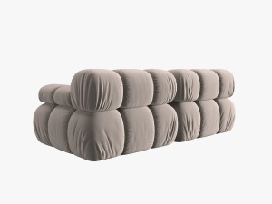 CANAPEA MODULARA BELLIS, 2 LOCURI, 188 CM, BEJ 16, TAPITERIE DIN CATIFEA, DESIGN DEOSEBIT - Img 4