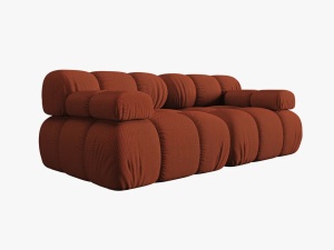 CANAPEA MODULARA BELLIS, 2 LOCURI, 188 CM, SCORTISOARA 44, TAPITERIE DIN CATIFEA 3D, DESIGN DEOSEBIT