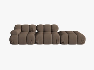 CANAPEA MODULARA BELLIS, PE DREAPTA, MARO, CU TAPITERIE DIN TEXTIL 3D SONIC, MICADONI