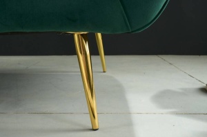 CANAPEA NOBLESSE 2 LOCURI, 165CM, DE CULOARE VERDE SMARALD, COD 41247 - Img 4