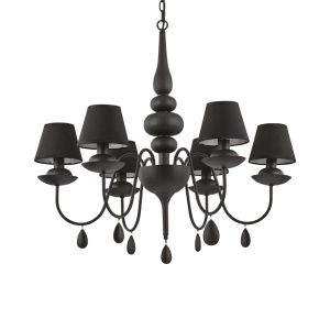 CANDELABRU BLANCHE SP6, NEGRU, DIN METAL, STIL CLASIC