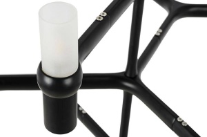 CANDELABRU CU LED-URI ATOMIC, NEGRU, DIN METAL, STIL MODERN, B2 - Img 8