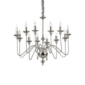 CANDELABRU DESIGN CLASIC, ARTU' SP12, NICKEL, IDEAL LUX