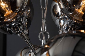 CANDELABRU GALAXY, DIN METAL SI STICLA - Img 3