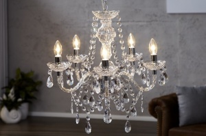 CANDELABRU KARAT 1451, CU 5 BRATE, TRANSPARENT, DESIGN CLASIC