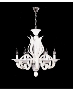 CANDELABRU MODERN MONTANER W6 ALB DESIGN DEOSEBIT - Img 3