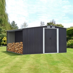 CASUTA DE GRADINA/SCULE CU DEPOZIT DE LEMNE 335CM, ARTIM GROUP SELECTION - Img 2