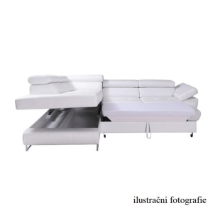 COLTAR BUTON R, MODEL STANGA, GRI/MARO, DIN PIELE ECOLOGICA, EXTENSIBIL, SPATIU DEPOZITARE, STIL MODERN, TK - Img 4