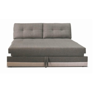 COLTAR CU 2 LOCURI EXTENSIBIL RUBA 2R+BB, GRI INCHIS SI CREM, DIN TEXTIL INARI, (IxAxh): 135x98x83 cm, STIL MODERN, TK - Img 1