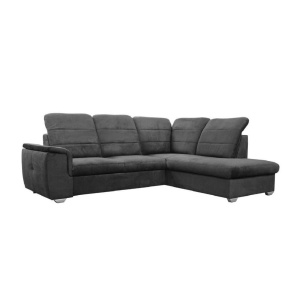 COLTAR EXTENSIBIL 260CM, BERGAMO DREAPTA ANTRACIT, DIN STOFA FINA DE CALITATE SUPERIOARA