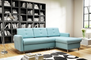 COLTAR EXTENSIBIL CLEO ALBASTRU DESCHIS DESIGN MODERN - Img 1