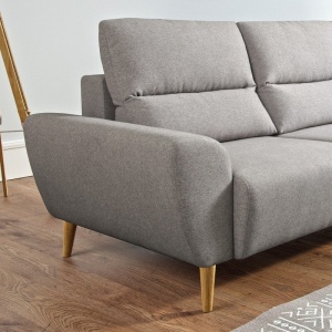 COLTAR EXTENSIBIL MOON GRI DIN LEMN SI TEXTIL - Img 1