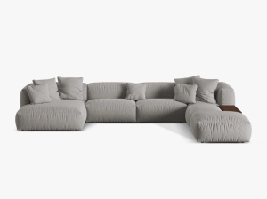 COLTAR MARTINA DREAPTA, 4+ LOCURI, 406 CM, DIVERSE CULORI SI MATERIALE, DESIGN DEOSEBIT