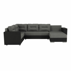 COLTAR MERSI, REVERSIBIL, GRI SI GRI INCHIS,TEXTIL MALMO, EXTENSIBIL, SPATIU DEPOZITARE, STIL MODERN, TK - Img 6